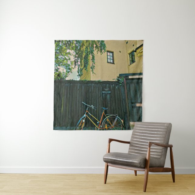 Radfahrer geben Ideen Wandteppich (Beispiel)