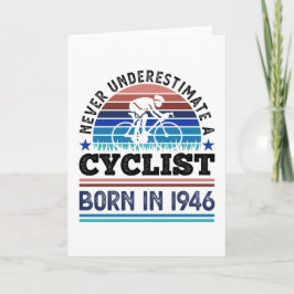 Radfahrer geboren 1946 80. Geburtstagsgeschenke Fa Karte