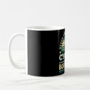 Radfahrer geboren 1950 80. Geburtstag Fahrrad Kaffeetasse