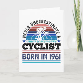 Radfahrer geboren 1961 60. Geburtstagsgeschenke Fa Karte
