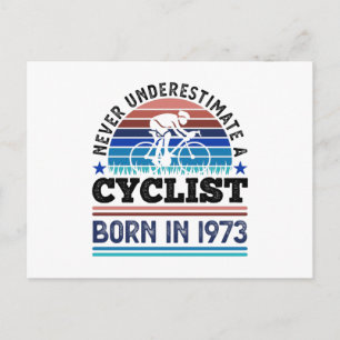 Radfahrer geboren 1975 50. Geburtstagsgeschenke Ra Postkarte