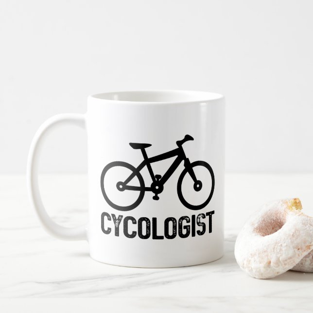 Radfahrer Geburtstag Cooles Fahrrad Lover Spaß Kaffeetasse (Mit Donut)