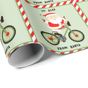 Radfahrer-Geschenk für Urlaub Geschenkpapier