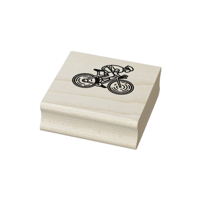 Radfahrer Gummistempel (Stempel)