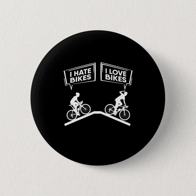 Radfahrer I Liebe Bikes Button (Vorderseite)
