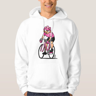 Radfahrer in der Maglia Rosa Hoodie