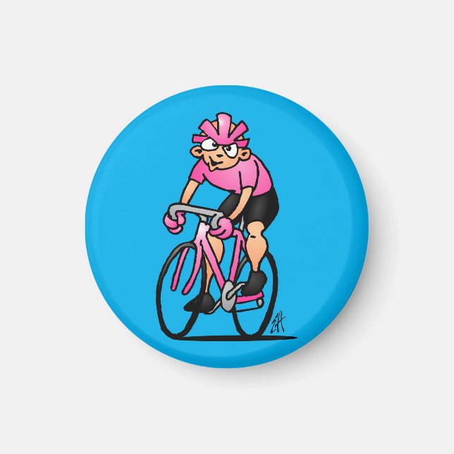 Radfahrer in der Maglia Rosa Magnet (Vorne)