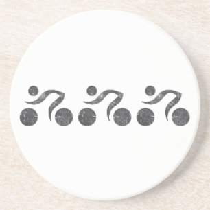 Radfahrer in Grau Untersetzer