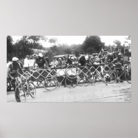 Radfahrer können auf der Bahnübergang Tour de F ni