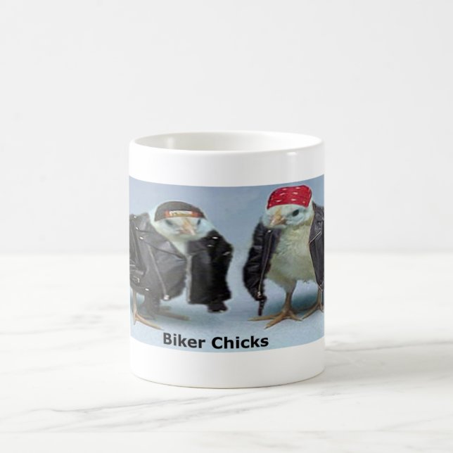 Radfahrer-Küken Kaffeetasse (Mittel)