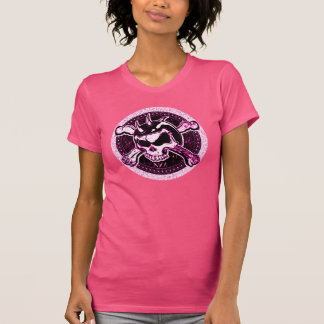 Radfahrer-Küken-Schädel-T-Shirt T-Shirt