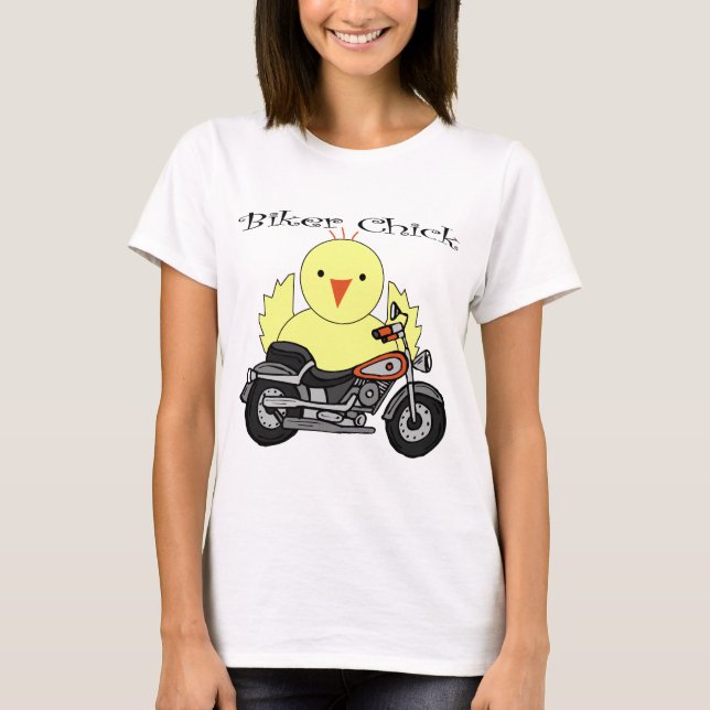 Radfahrer-Küken T-Shirt (Vorderseite)