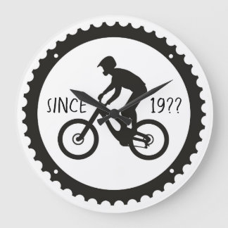Radfahrer-Logo Große Wanduhr