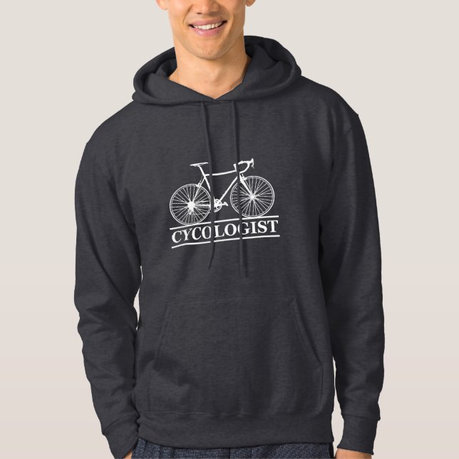Radfahrer-lustiges Sprichwort Hoodie (Vorderseite)