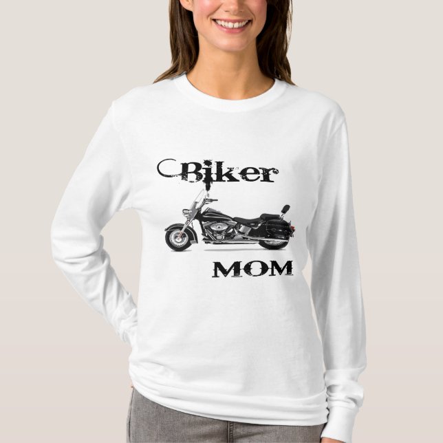 Radfahrer-Mama T-Shirt (Vorderseite)