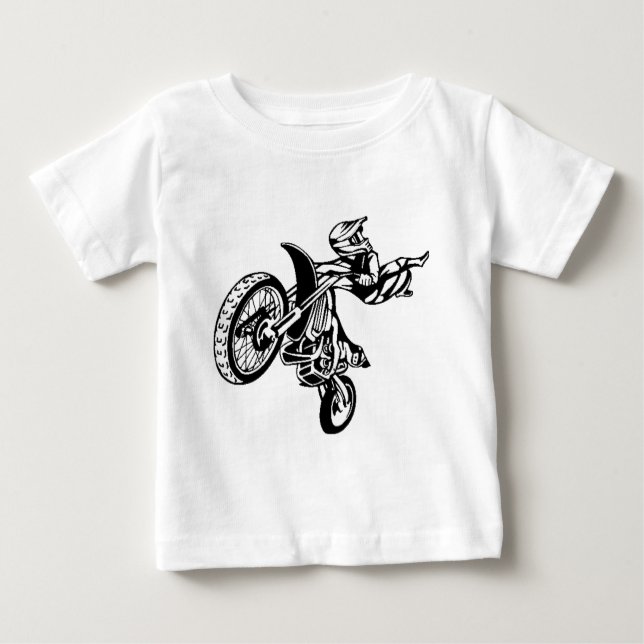 Radfahrer-MotorradMotocross Baby T-shirt (Vorderseite)