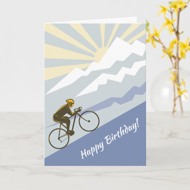 Karte Geburtstag Mountainbike Abenteuer