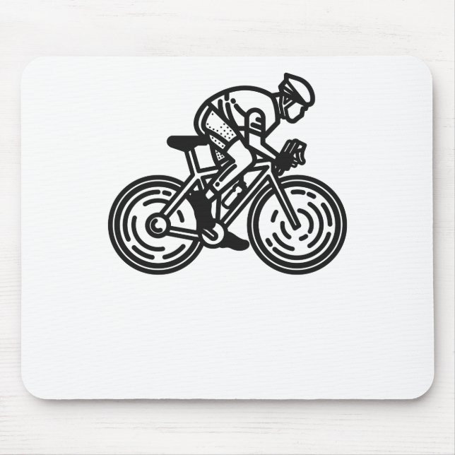 Radfahrer Mousepad (Vorne)