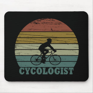 Radfahrer MTB Fahrradfahrer mit lustigem Fahrrad Mousepad