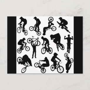 Radfahrer Postkarte
