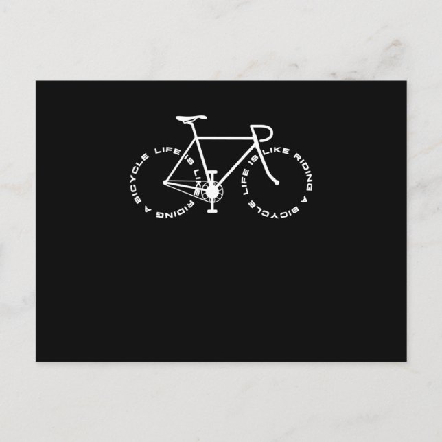 Radfahrer Postkarte (Vorderseite)