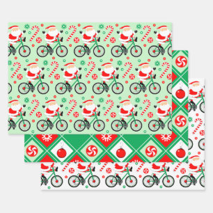 Radfahrer-Radurlaub Geschenk Geschenkpapier Set