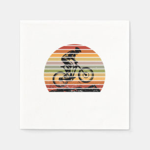 Radfahrer Retro Vintage Mountainbike-Fahrradfahren Serviette
