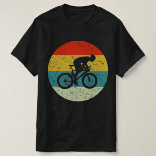 Radfahrer Retro Vintage Silhouette 70er T-Shirt