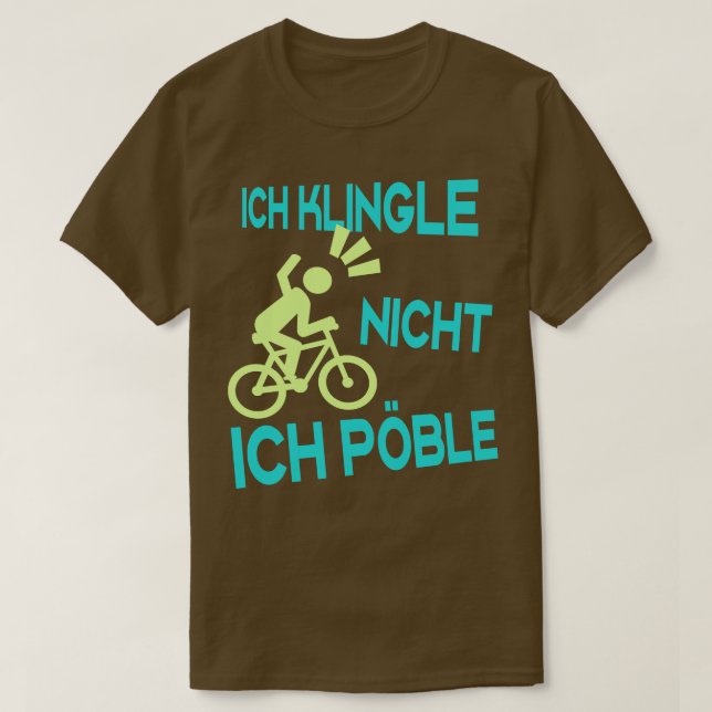 Radfahrer Rowdy lustige Sprche Fahrrad T-Shirt (Design vorne)