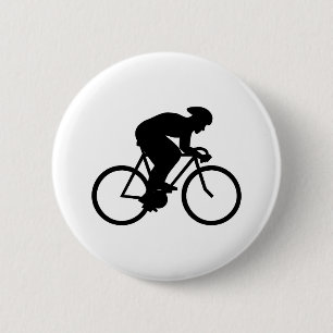 Radfahrer-Schattenbild Button