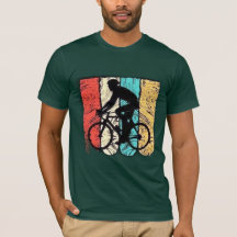 Radfahrer-Silhouette Retro | Vintage-Abstrakt-Fahr