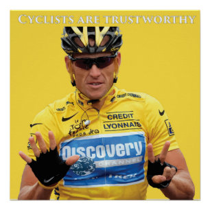 Radfahrer sind nicht vertrauenswürdig poster