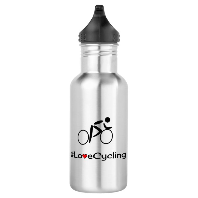 Radfahrer-Slogan für Liebe Trinkflasche (Rechts)