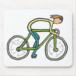 Radfahrer Stickman Mousepad