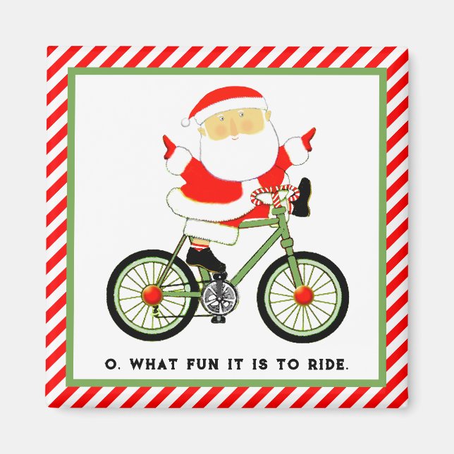 Radfahrer Stocking Stuffers Magnet (Vorne)