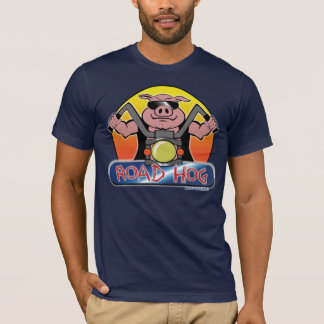 Radfahrer-Straßen-Schwein-Motorrad-T-Shirt T-Shirt