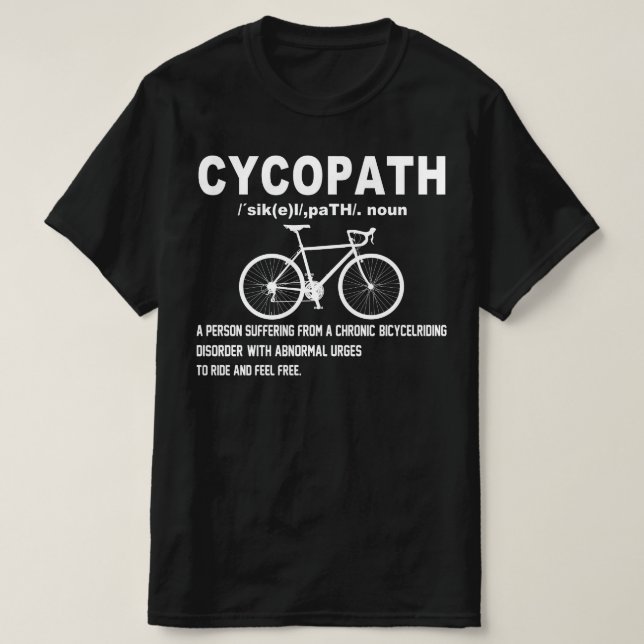 Radfahrer T-Shirt (Design vorne)