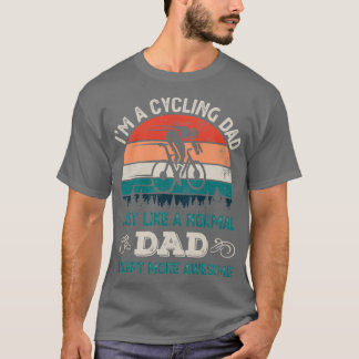 Radfahrer-Vater-Fathers-Tagesgeschenk T-Shirt