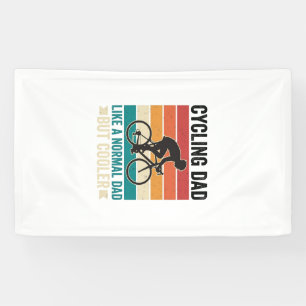 Radfahrer-Vater Vintage-Biker-Vater T-Shirt-Design Banner