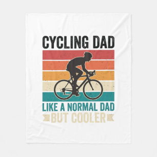 Radfahrer-Vater Vintage-Biker-Vater-T-Shirt-Design Fleecedecke
