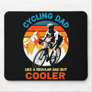 Radfahrer-Vater wie ein normaler, aber cooler Fahr Mousepad