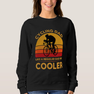 Radfahrer-Vater-Witze Vintage-Radfahrer-Vatertag Sweatshirt