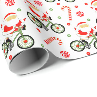 Radfahrer Weihnachtsgeschenke Wrapping Paper Geschenkpapier