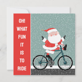 Radfahrer Weihnachtskarten Feiertagskarte