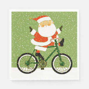 Radfahrer Weihnachtsradtour Serviette