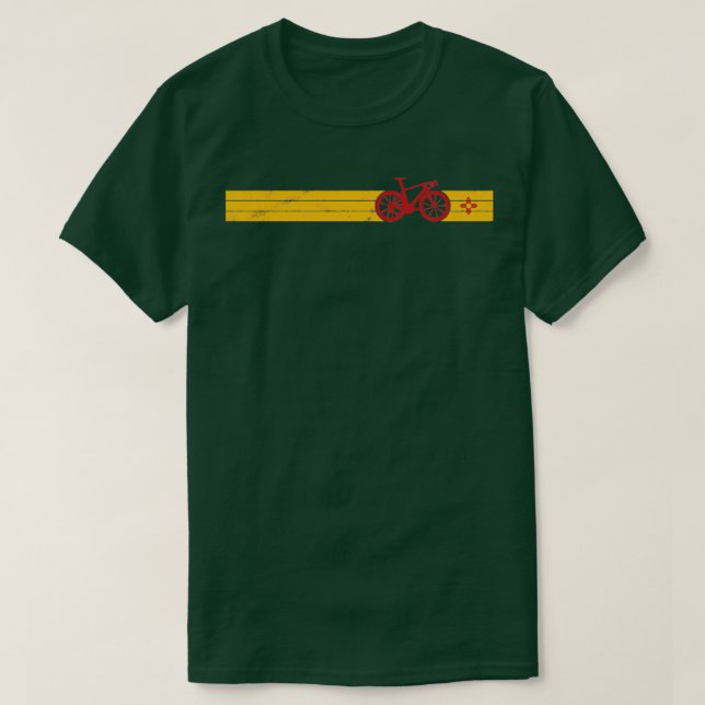 Radfahrerflagge New Mexico NM Zia Liebe Racing Rac T-Shirt (Design vorne)