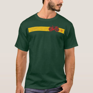 Radfahrerflagge New Mexico NM Zia Liebe Racing Rac T-Shirt