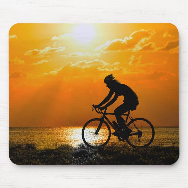 Radfahrerin Mousepad (Vorne)