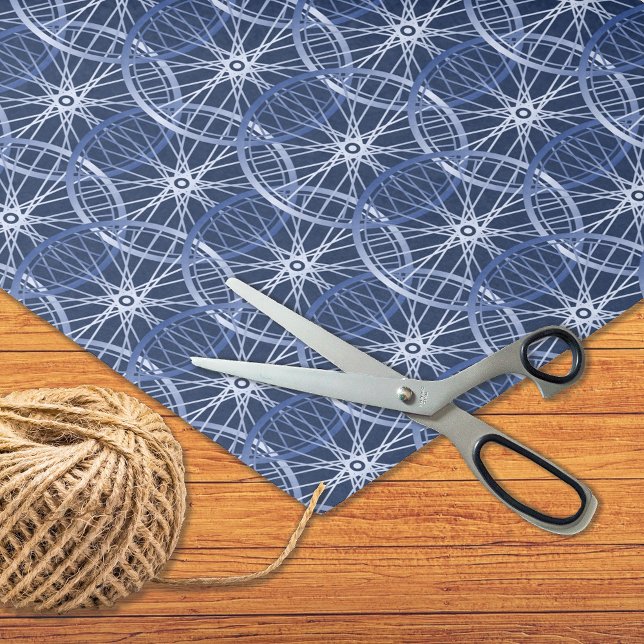 Radfahrrad blaues Muster Seidenpapier (Von Creator hochgeladen)