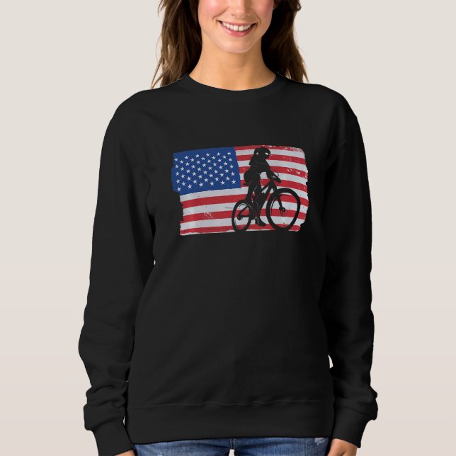 Radfahrrad-Flaggenradfahrer 1 Sweatshirt (Vorderseite)